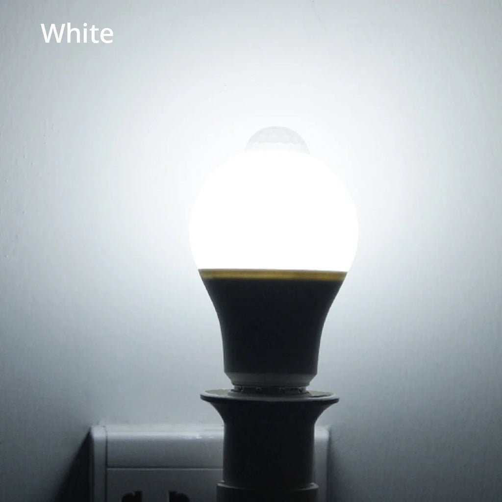 E27 12W 15W 18W 20W LED Night Light Bulb Smart PIR Motion Sensor Lamp AC110V-220V For Stair Toilet Porch Garage Balcony Bathroom
