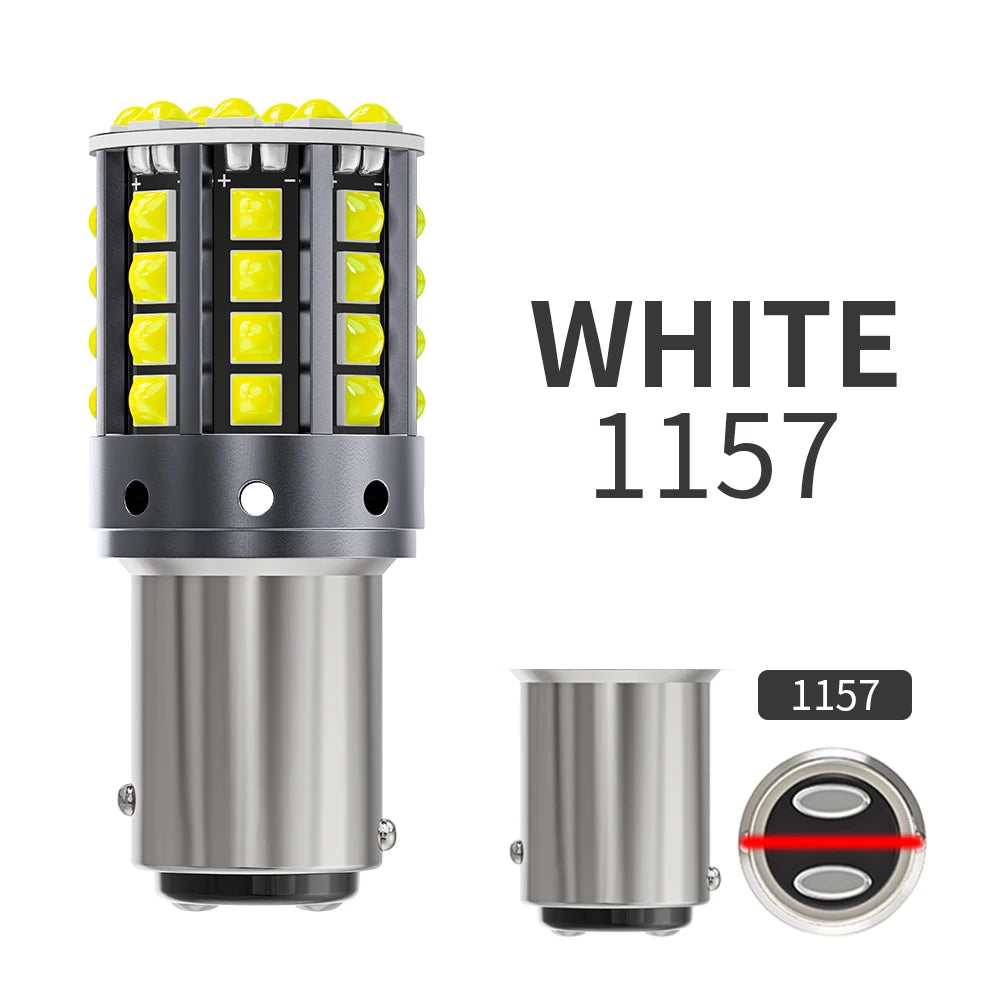 1×1156 ba15s p21w canbus bulbs py21w led turn signal yellow 7440 bulb bay15d 1157 canbus led reversing lights t20 7443 STOP LAMP