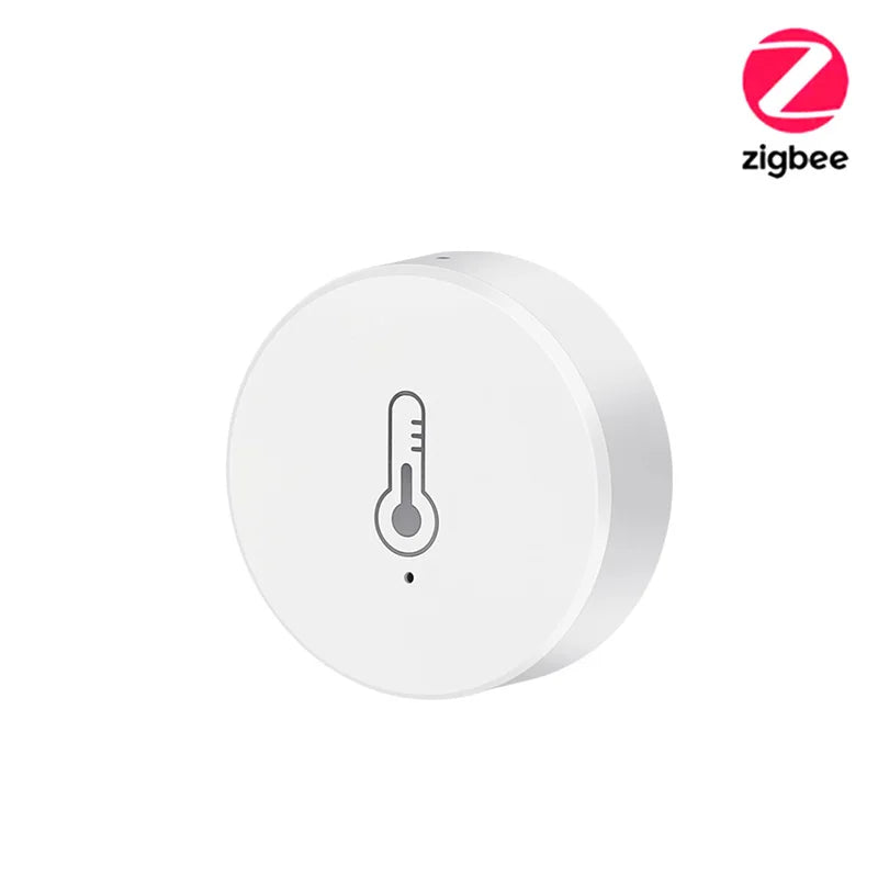 IHSENO Real Time Tuya Smart Life Zigbee Temperature And Humidity Sensor Thermometer Monitor Work for Alexa Google Home Assistant