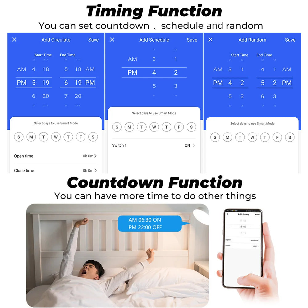Smart Plug WiFi Socket EU 16A/20A With Power Monitor Timing Function Tuya Smart Life APP Works With Alexa Google Home