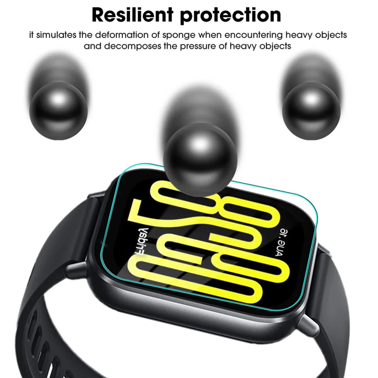 9H Premium Tempered Glass for Xiaomi Redmi Watch 5 Lite Active Smartwatch Screen Protector HD Clear Anti-scratch Protective Film