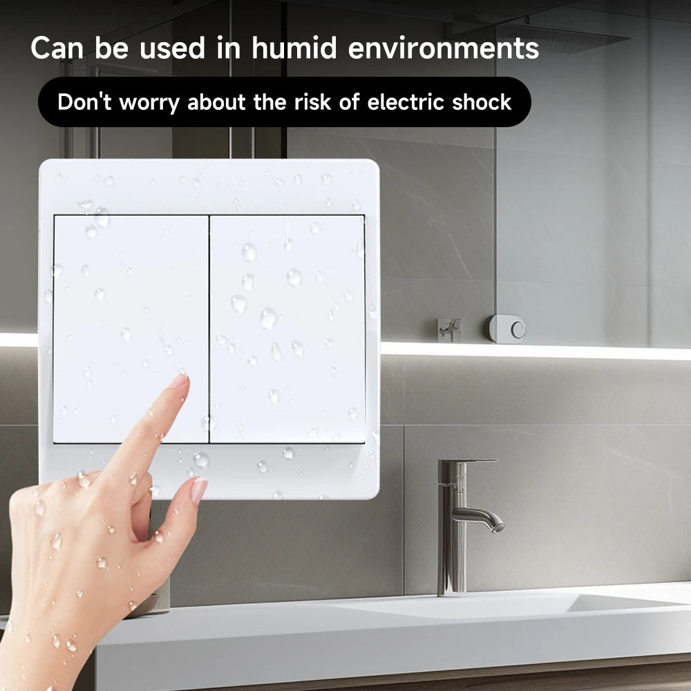 Self-Power Generation Wireless Switch IP44 Waterproof no battery household remote control Push button Wall Light switch