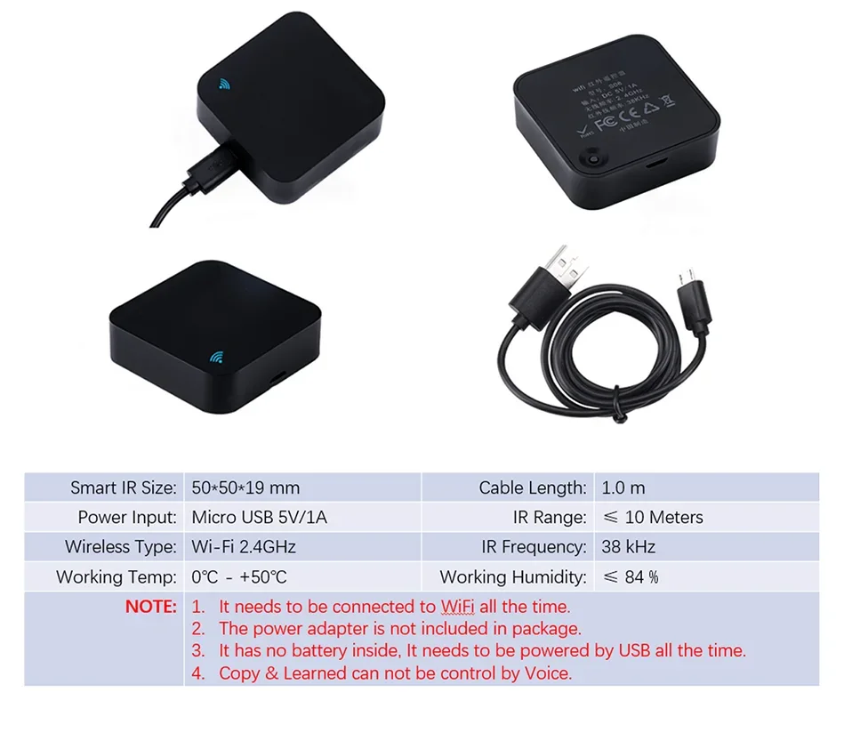 Tuya Smart IR Remote Control Smart Life for Smart Home Automation Replace TV DVD AUD AC Remote Works with Alexa Google Home