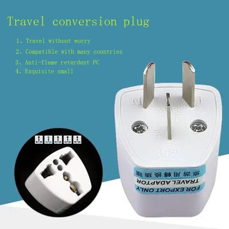 Australia Power Plug Universal 3Pin UK/US/EU to AU NZ AC Ground Adapter Travel Converter For Mobile Phone Household Appliances