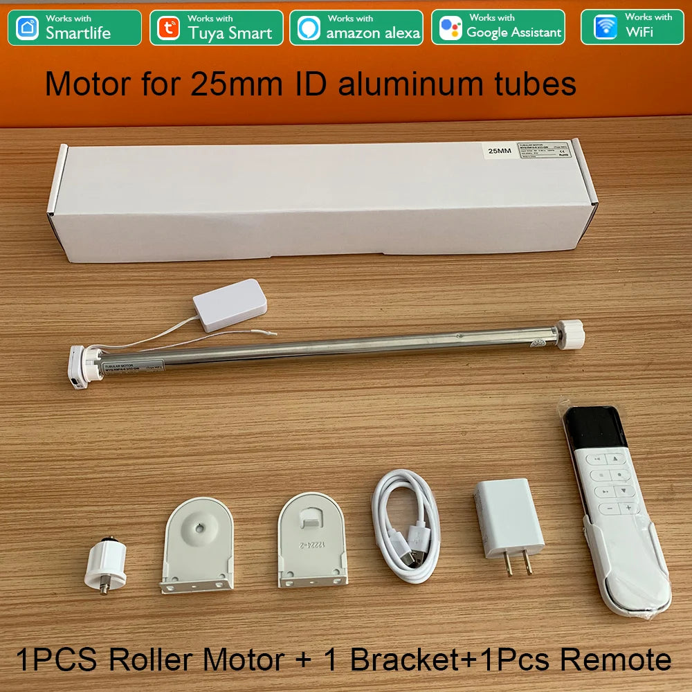 DC5V Wired Tuya Wifi Shutter Motor Blind Electric Smart Curtains For Roller Curtain Suitable For 20 25 28mm Blind Tube Alexa