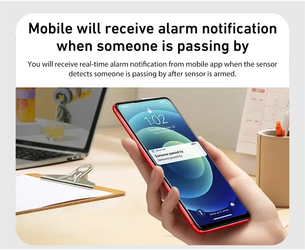 Tuya WiFI PIR Motion Sensor Smart Human Body Smart Home Sensor APP Remote Control Smart Life For Smart Home Work With Alexa