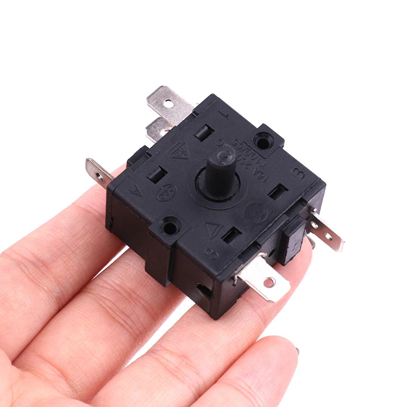 1Pcs 3/5 Pin 2/4 Position Rotary Switch Selector AC 250V 16A Radiator For Electric Room Heater