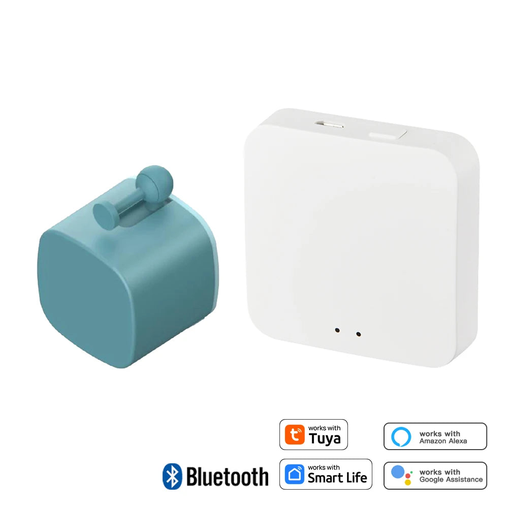 Smart Bluetooth Finger Robot Switch Button Smart Life APP Fingerbot Wireless Switch Bot Pusher with Bluetooth Gateway Option