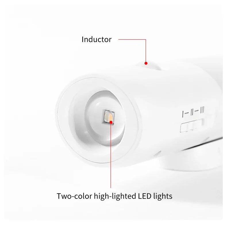3 Colors Dimmable Spotlights 2 in 1 LED Night Light with Motion Sensor Rechargeable Magnetic Wall Lamp for Bedroom Hallway Stair