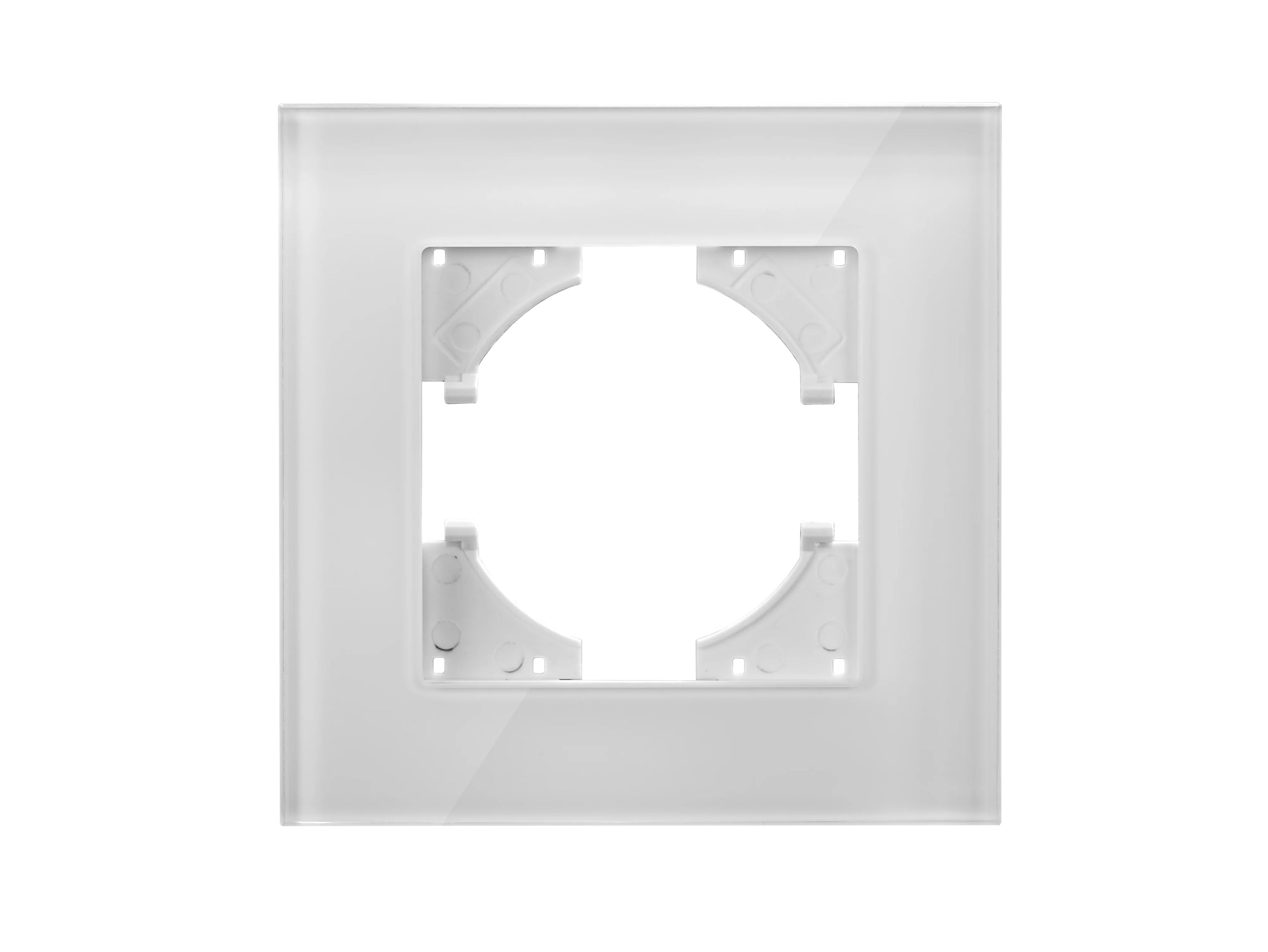 TUV Certified EU Standard Single Wall Socket with Double Power Plug USB Type-C Crystal Glass Panel 1Way Wall Switch 10A/16A 250V