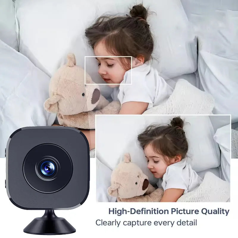 Security Camera 4K Mini Full Color Night Vision High Definition WiFi Monitor Waterproof Motion Detect Surveillance Smart Home