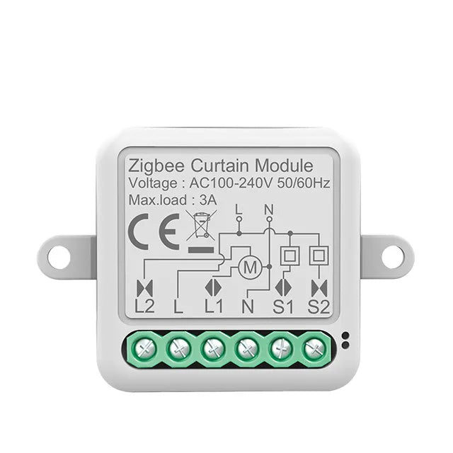 Matter Tuya WiFi Zigbee Mini Curtain Switch Interrupter Roller Shutters Smart Blind Breaker Module Work with  Alexa Google Home