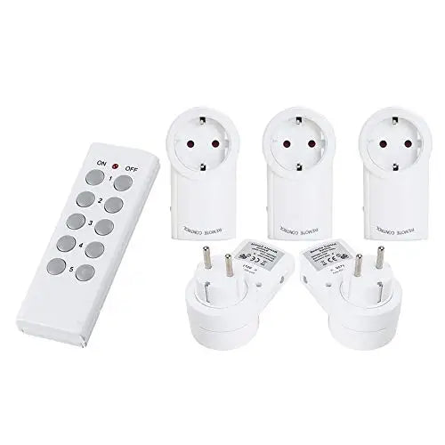 Wireless Smart Remote Control Power Outlet Light Switch Plug Socket Power Outlet Socket EU Plug with Remote Control