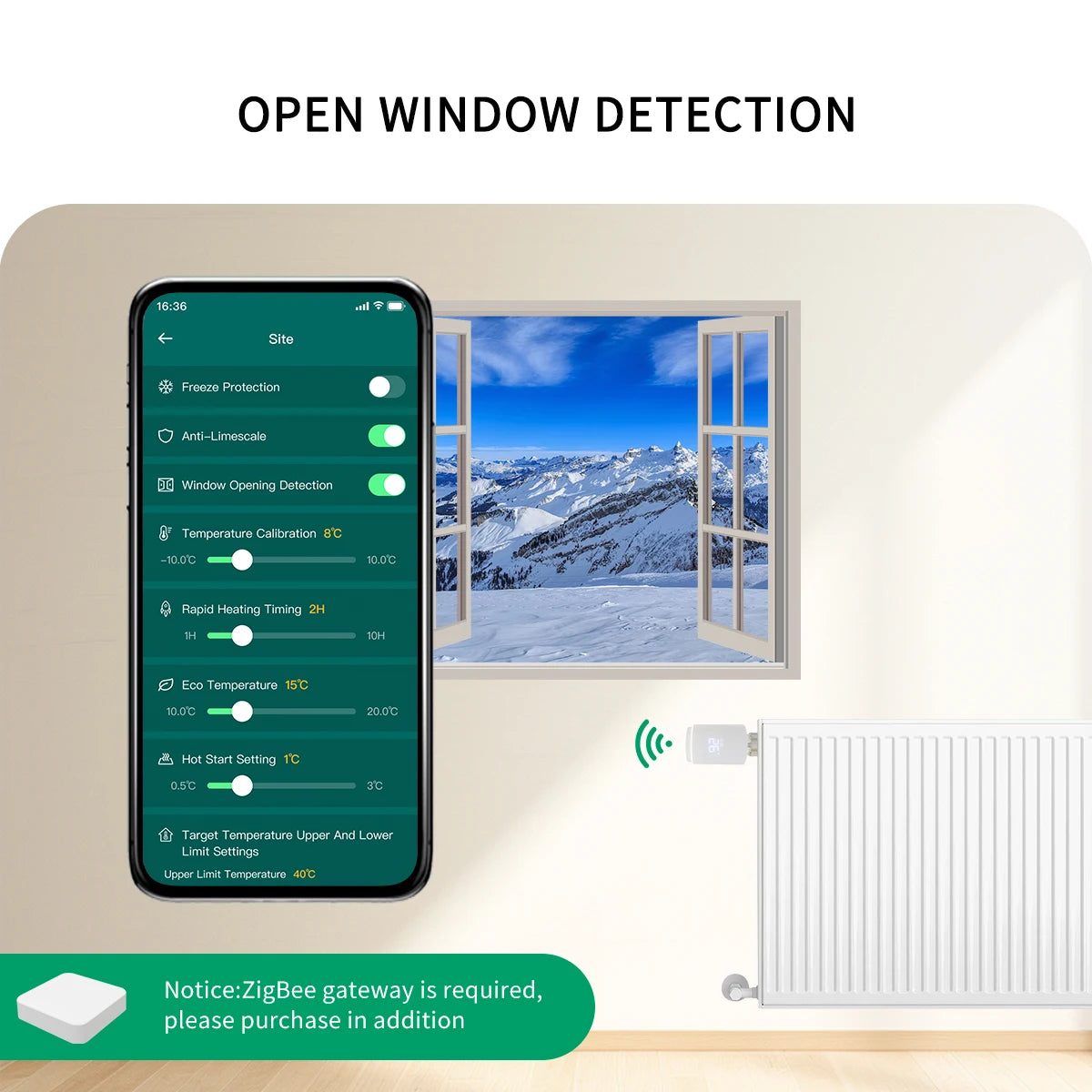 Tuya Smart Home Zigbee 3.0 Thermostatic Valve Radiator Zigbee Thermostat Radiator Zigbee Thermostatic Valve Alexa Google Home