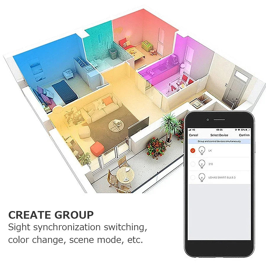 5W 7W 9W 220V 110V Tuya Smart WiFi GU10 LED Bulb Spotlight Alexa Lamp RGBCW Smart Life APP Control Works With Alexa Google Home