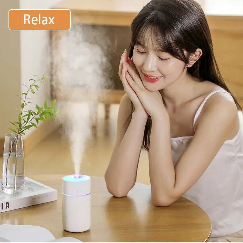Wireless Portable Air Humidifier USB Rechargeable  Home Car Mini Aroma Diffuser Colorful Essential Oil humidificador Mist Maker