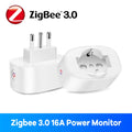 Italian Chilean Plug EU Compatible Zigbee Smart Socket BSD60 16A20A Power Monitor App Remote Control for Alexa Google Assistant