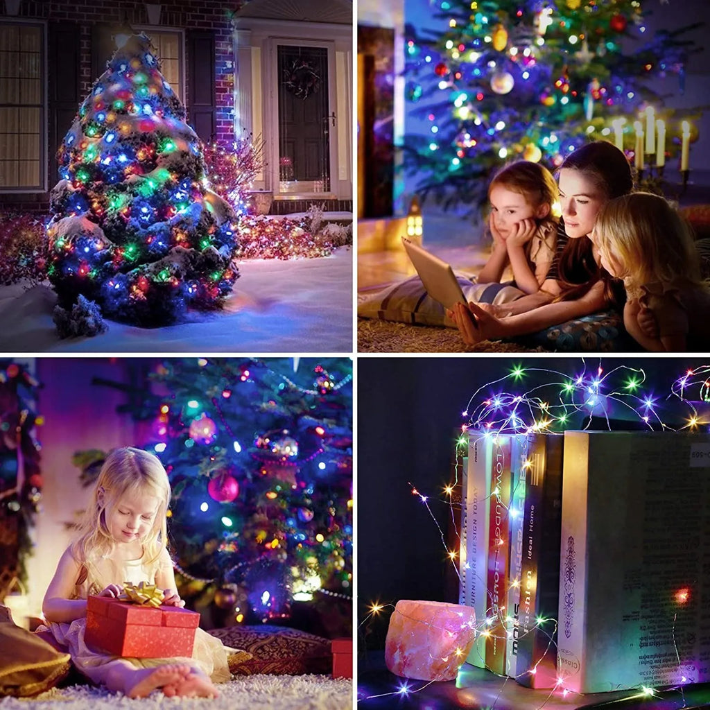 5M-30M USB String Lights 8 Modes Fairy Lights Copper Wire LED String Lights for Christmas Wedding New Year Garland Decoration