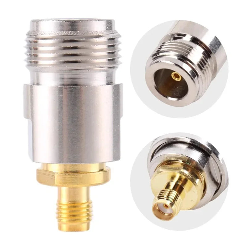2Pcs Copper SMA Female Jack to UHF PL259 SO239 TNC N Male Female RF Coax Coaxial Straight Connector Converter