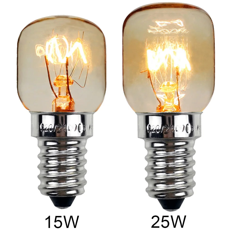 CE14 Small Bulb 25W Aromatherapy Bulb Oven Bulb Heat-resistant Material Salt Crystal Lamp For Professional Kitchens Lighting