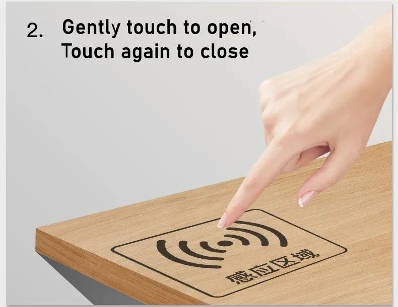 Aswesaw Sweep Dimmer Sensor Penetrating Switch DC 5V 12V 24V Wood Panel Touch Switch LED Dimmable Touch Sensing Hidden