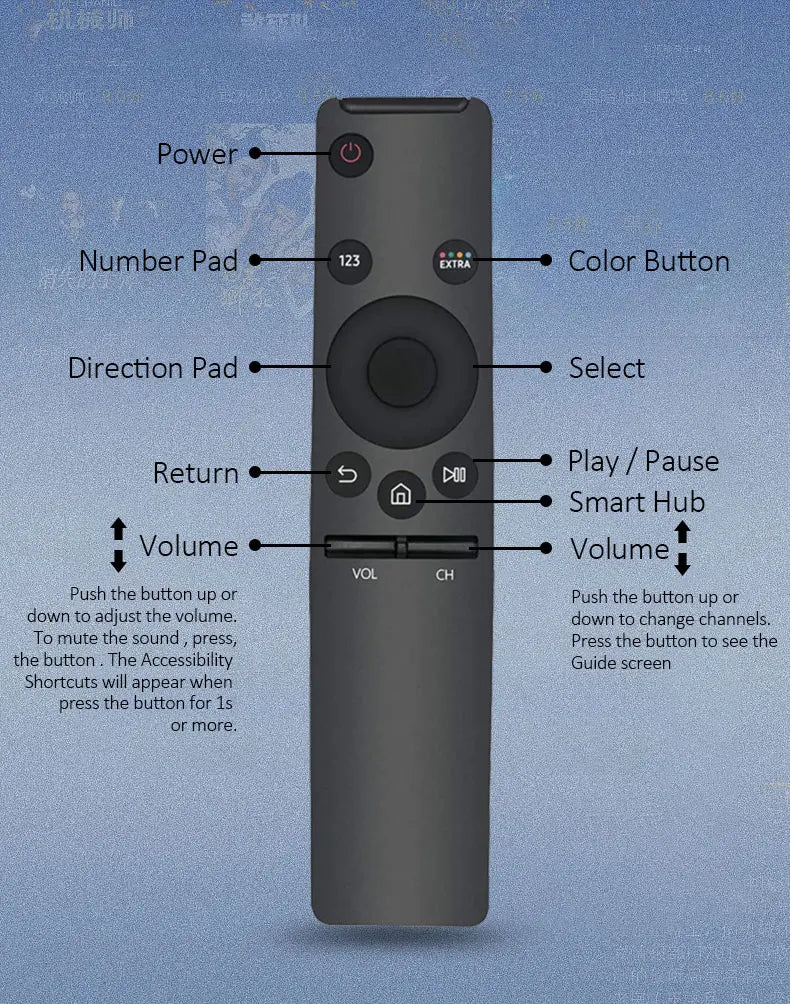 Remote Control Replacement For Samsung TV HD 4K Smart TV Remote Control BN59-1358C BN59-1358D BN59-01350 BN59-01363 BN59-01265A