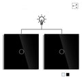 1/2gang 2way Dual Switch Wall Touch Switch EU Standard Light Switches For Staircase Bedside Switches Bedroom 240V No Wifi
