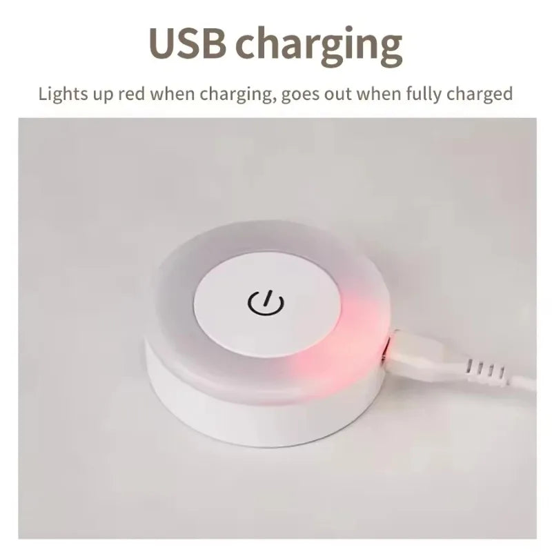 Min Energy Saving Led Touch Sensor Night Lights USB Rechargeable Magnetic Wall Light Room Aisle Bedroom Portable Night Lamp