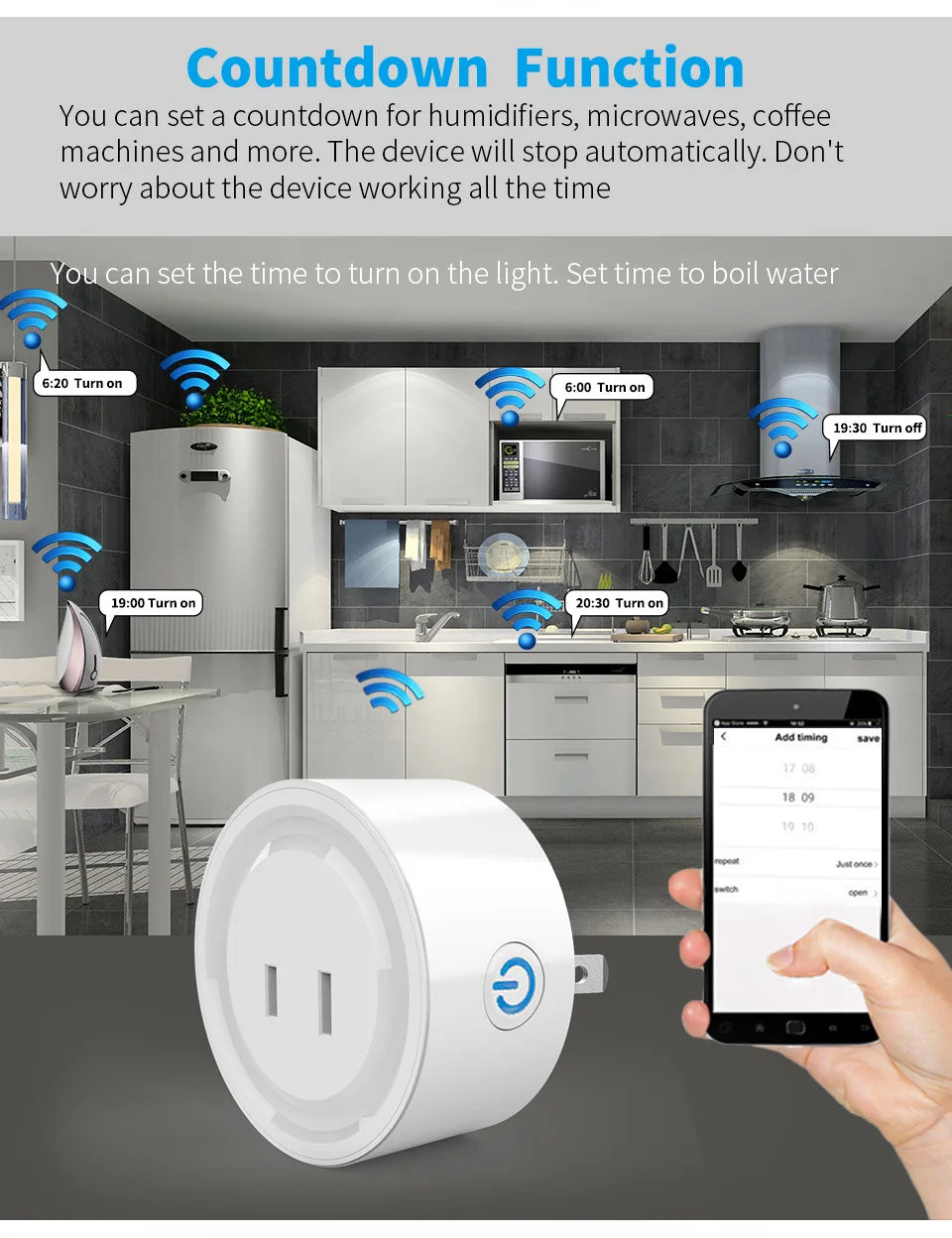 The Japanese standard plug of the Tuya wifi Cozylife smart socket can be used for voice control and timing of two domestic AI
