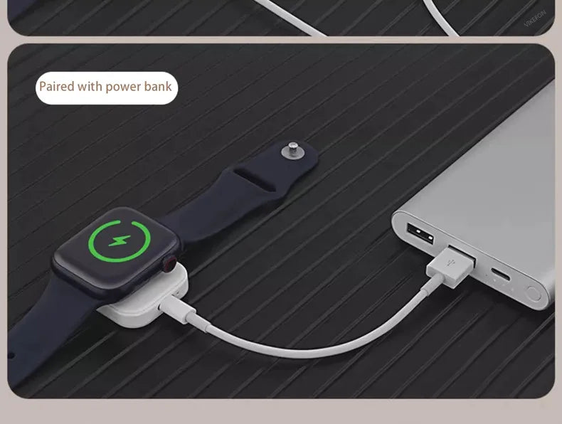 Wireless Watch Charging Dock Dual Interface Design Travel Adapter For Apple Watch Series 10 9 8 7 6 5 4 3 2 1 Home Office Travel