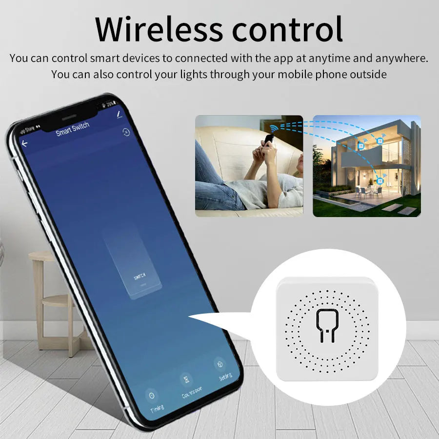 20A 16A Mini WiFi Smart Switch Cozylife App Remote Control Timer Support 2 Way Control Automation Module For Alexa Google Home