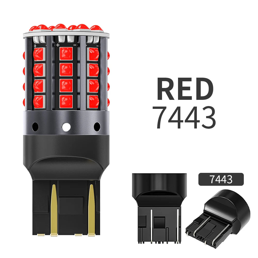 1×1156 ba15s p21w canbus bulbs py21w led turn signal yellow 7440 bulb bay15d 1157 canbus led reversing lights t20 7443 STOP LAMP