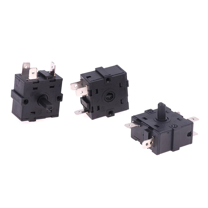 1Pcs 3/5 Pin 2/4 Position Rotary Switch Selector AC 250V 16A Radiator For Electric Room Heater