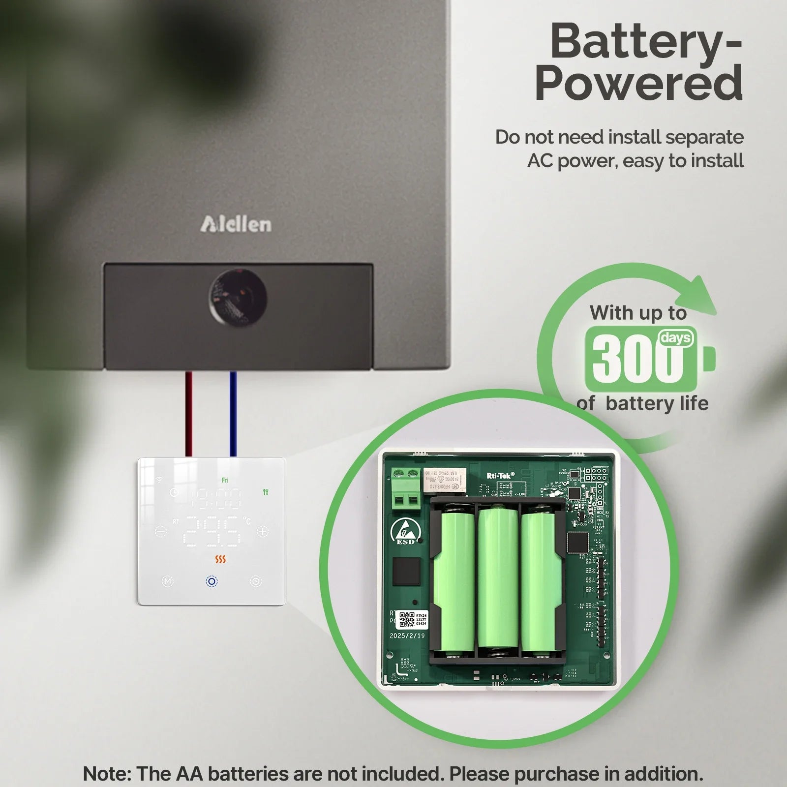 MOES Tuya WiFi/ZigBee Smart Thermostat Battery-Powered Thermoregulator Gas Boiler Temperature Controller by Alexa Google Home