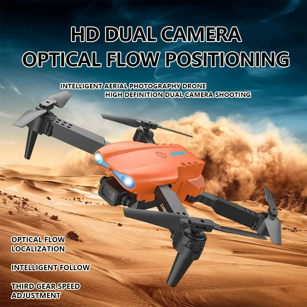 E99Pro HD Professional 4K Aerial Photography Drone Dual Camera WIFI FPV Quadcopter Obstacle Avoidance 40cm Blue Landing Pad Avai