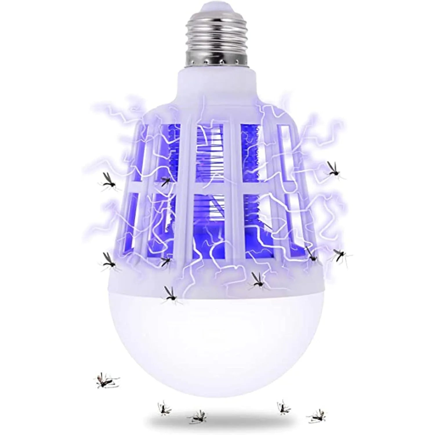 JOYINLED 2 in 1 LED Pest Attract Trap 220V/110V E26/E27 Lamp Bulb Pack of 1/2 Bug Zapper, Mosquito Killer for Home Kitchen Patio