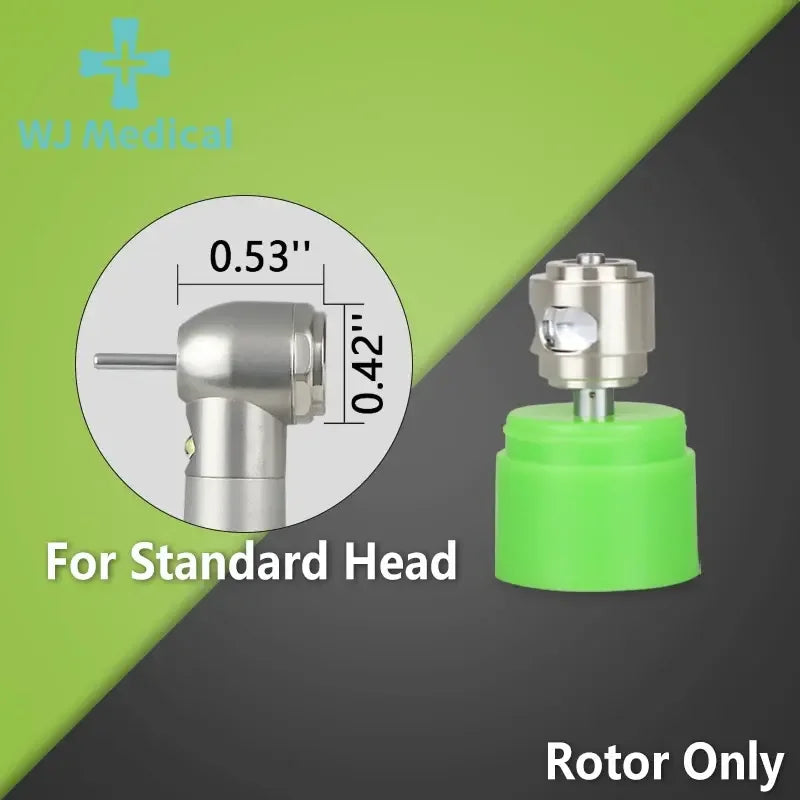 LED Light Dental High Speed Handpiece Ceramic Bearing Cartridge Rotor Push Button Air Turbine Triple Water Spray B2 M4 2/4 Holes