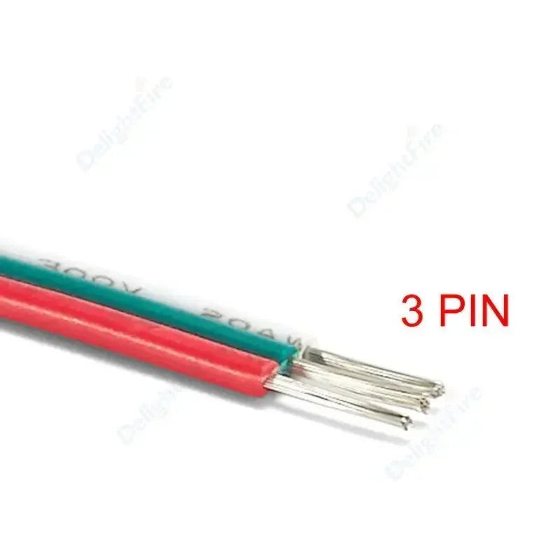 2 3 5 6 4Pin Electric Cable 22 20 18AWG PVC Tinned Copper Wire Electrical Wire For LED Strip Speaker Fan Lights Solar Panel DIY