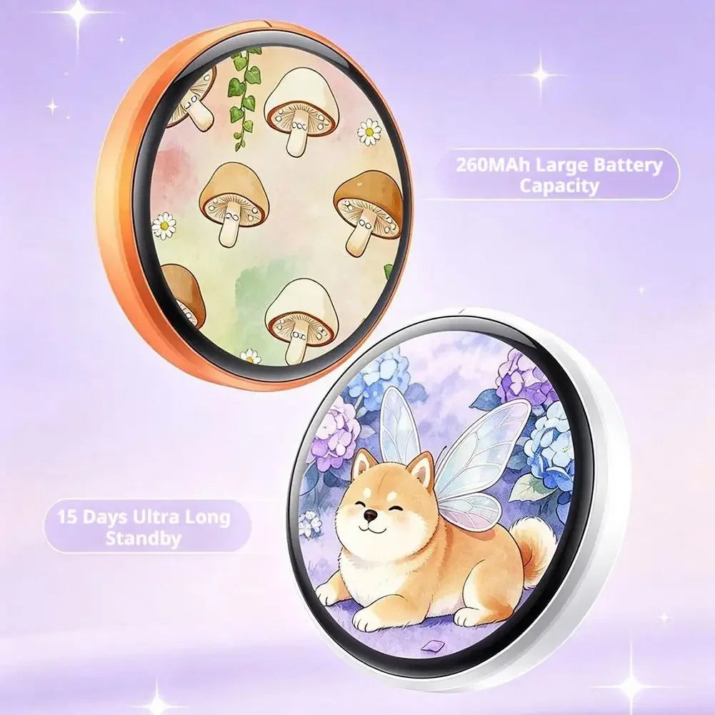 For Ebadge 1.50 Inch Electronic Bar Full Touch Electronic Badge Trendy Play Guzi Anime Badge Fashionable And Cool Standby Mode
