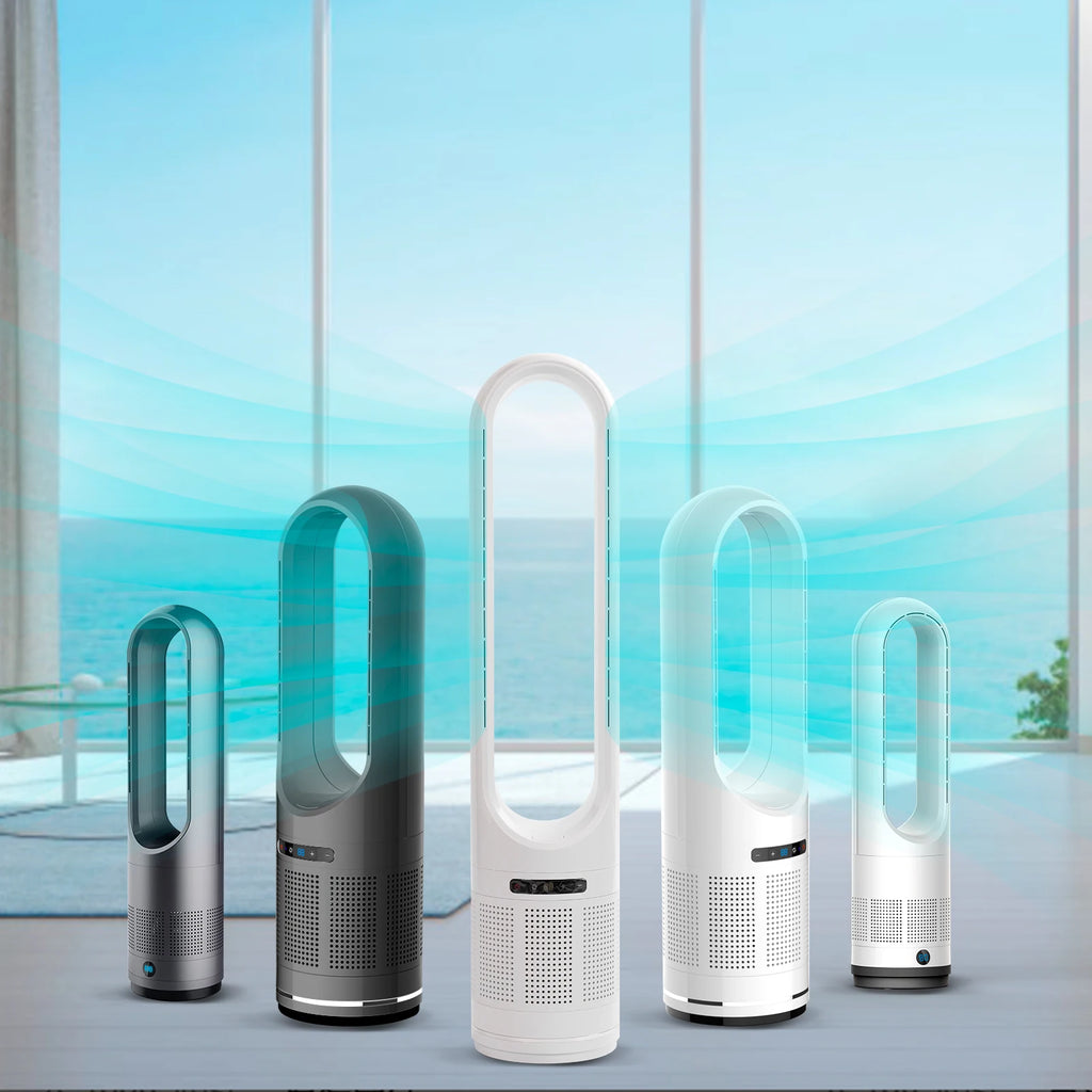 Smart Interior Modern and Luxurious Design 20W Electric air Cooling Bladeless Fan 8 Speeds