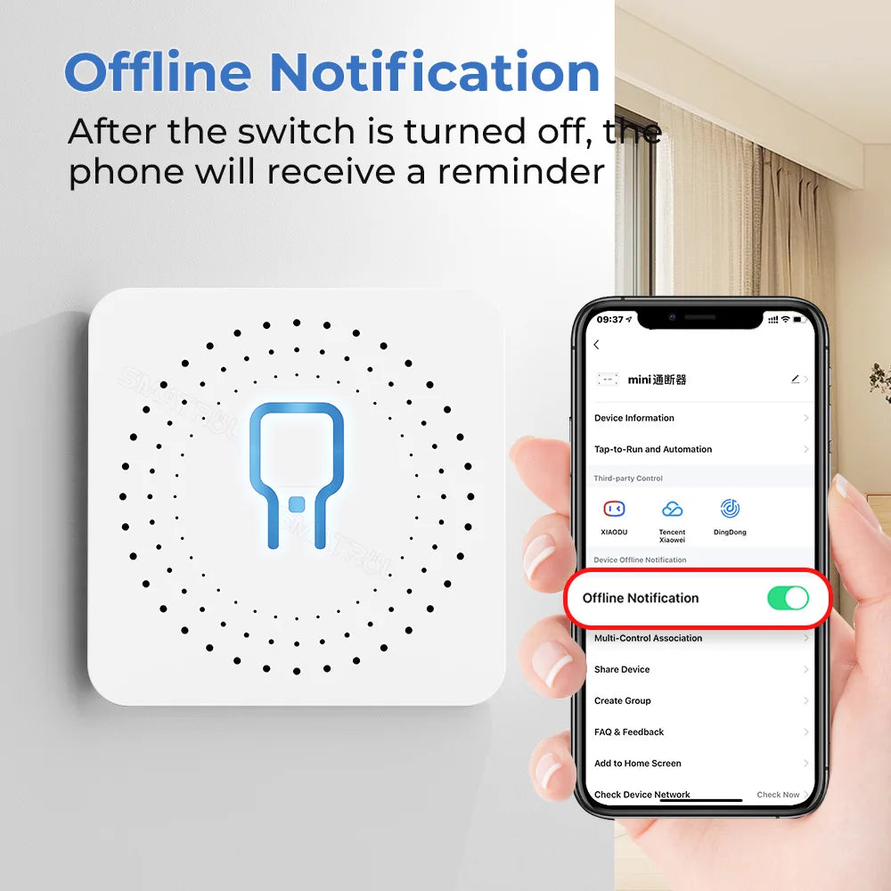 Zigbee / WiFi Smart Switch with Power Monitor 16A Tuya Smart Home Improvement Breaker 2-way Control Voice for Alexa Google Alice