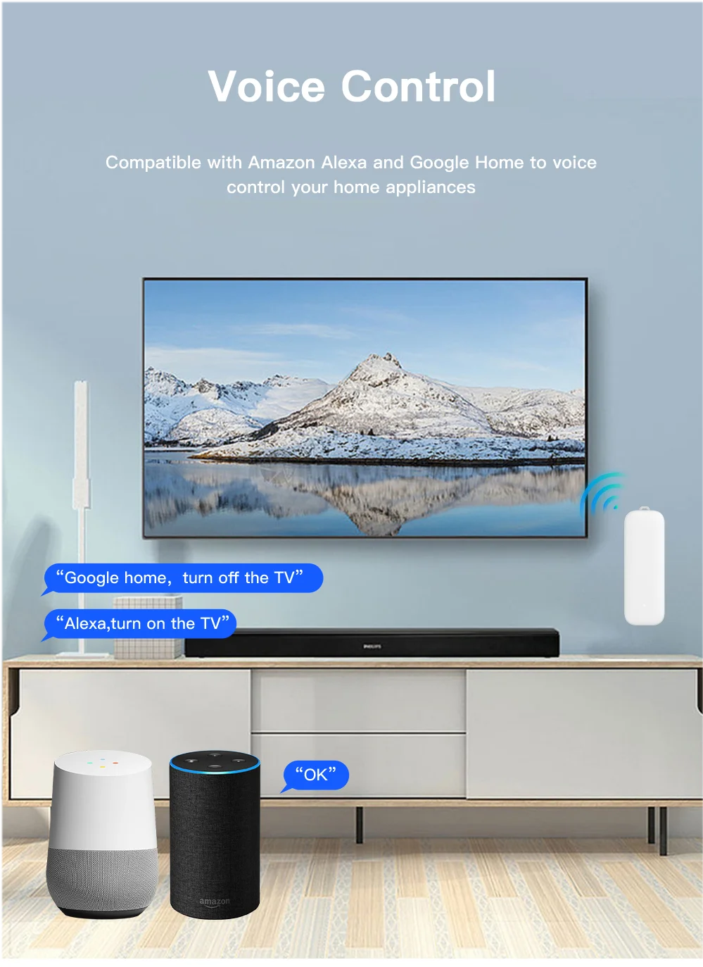 Tuya Zigbee IR Remote Control Smart Universal Infrared for Smart Home Control Works with Google Home Alexa Require Wired Gateway