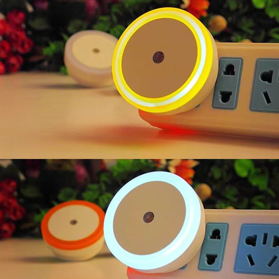 LED Night Light Mini Light Sensor Control 85V-265V EU US Plug Nightlight Lamp For Children Kids Living Room Bedroom Lighting
