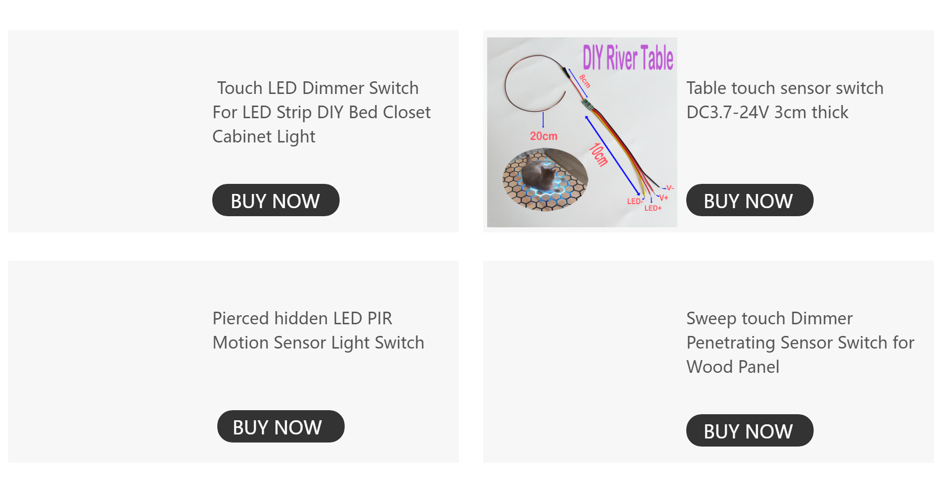 Smart Home Touch Sensor Button Dimmable Controller 19mm Switch for DC5V 12V 24V Smart Home Led Tape LED Dimmer Customized