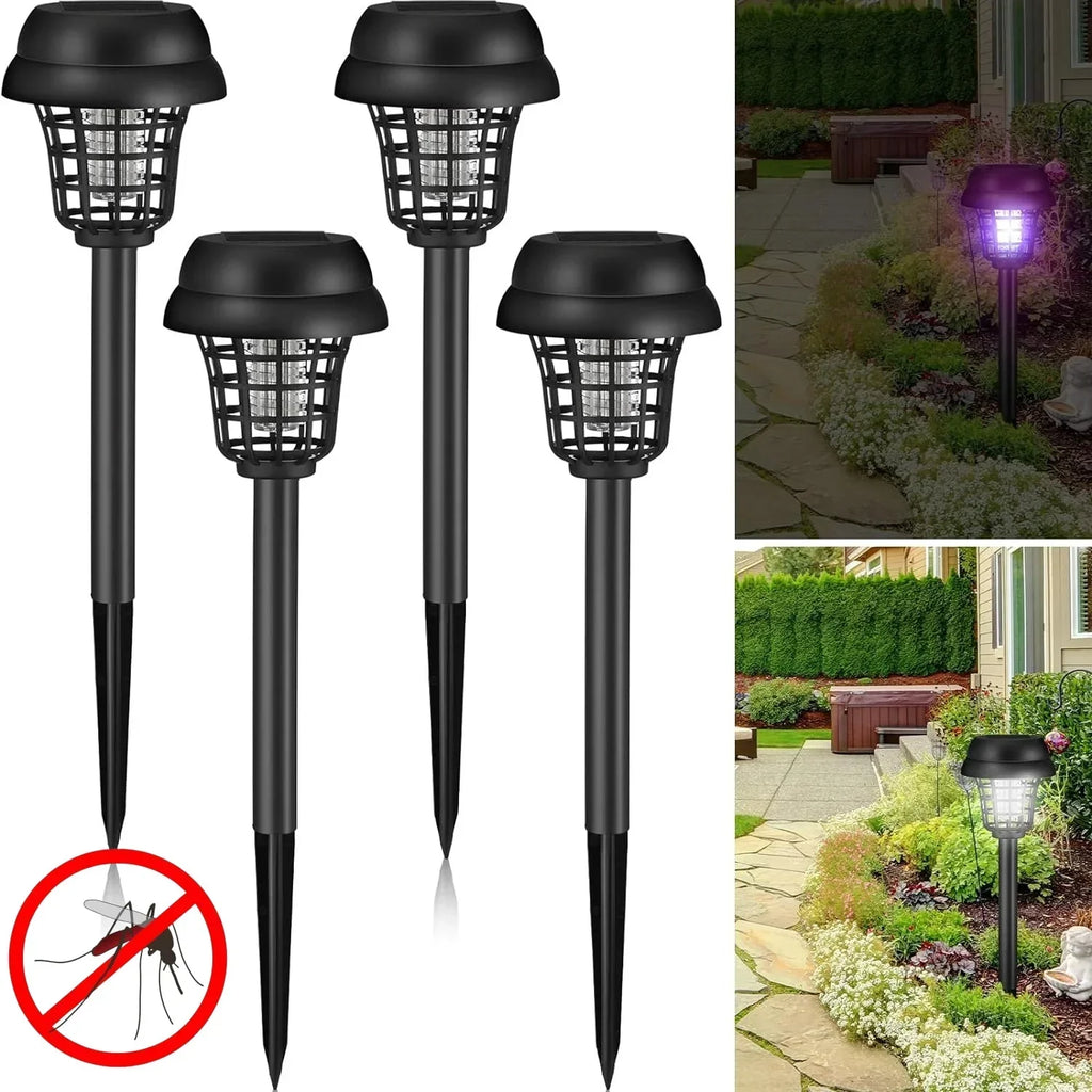 Solar Mosquito Killer Lamp Home Garden Waterproof Mosquito Repeller Outdoor Camping Electric Mosquito Artifact Lighting Lamps