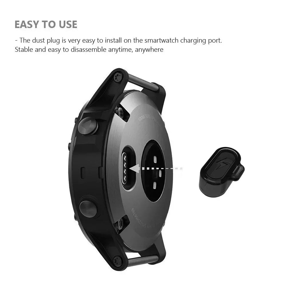 TPU Dust Plug Case Protector Cap for Garmin Fenix 8 8X 7 Pro 7X 6X Pro Enduro 2 Tactix 7 Pro Charging Port Dustproof Plug Cover