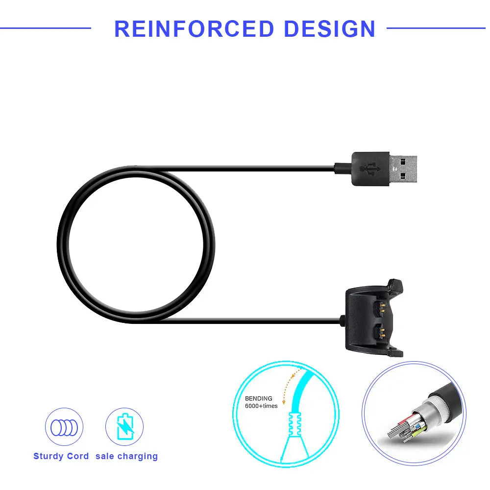 USB Charger For Garmin Vivosmart HR PLUS Charging Cable Wireless Adapta Chargers For Vivosmart HR HR+ Smart Watch Accessories