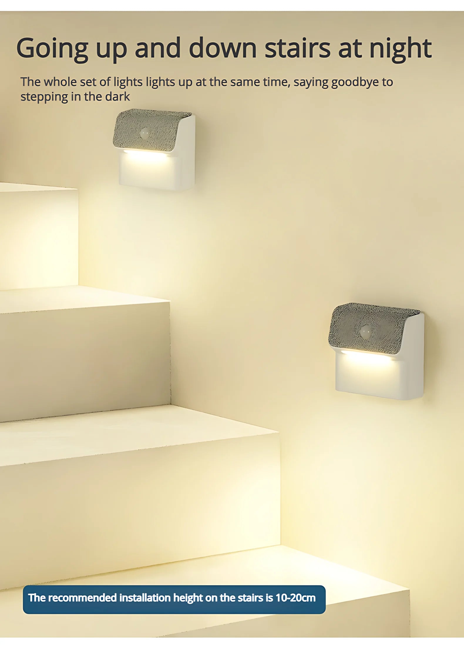 Smart Human Motion Sensor Wall Lamp, Rechargeable Wireless Magnetic LED Night Light, Auto On/Off for Closet Hallway Stairs