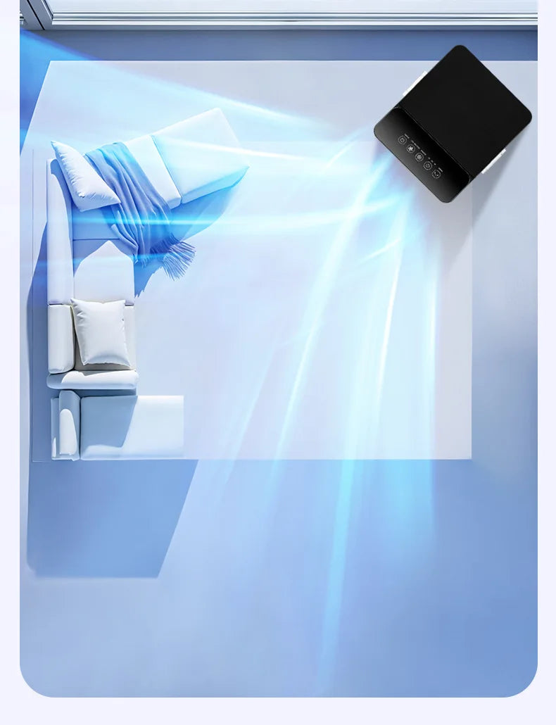 Smart Remote Control Air Cooler 3D Oscillating Energy Saving Quiet Air Conditioning Fan Wide-angle Air Supply for Home Office