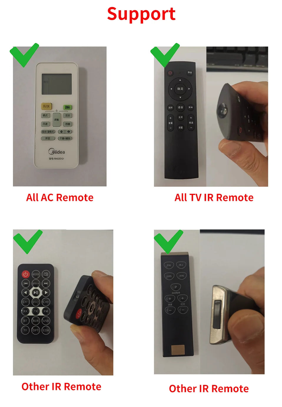 Tuya WiFi RF IR Remote Control 433MHz/315MHz For Smart Home Via SmartLife for Air Conditioner ALL TV Support Alexa,Google Home